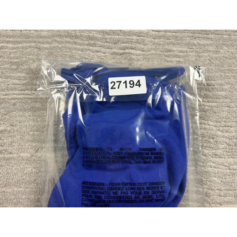 American Sweetheart Tank Top Womens L Blue Solid Crew Neck Cotton Blend Basic - Picture 11 of 11